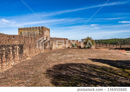 Silves, Portugal - Feb 21, 2026: Silves Castle in the South of Portugal in the Algarve region 136950880