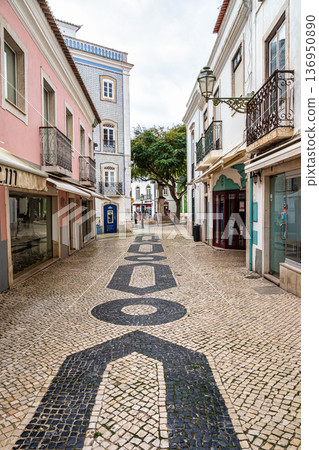 Traditional colorful houses in Lagos, Portugal 136950890