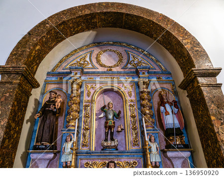 Interior of the Divino Salvador church , Igreja do divino Salvad Interior of the Divino Salvador church , Igreja do divino Salvad 136950920