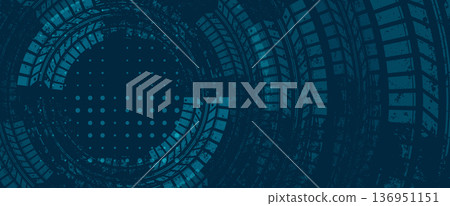 Abstract fast racing speed background with tyres Abstract fast racing speed background with tyres 136951151