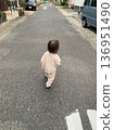 Children exploring the road 136951490