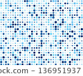Seamless pattern with blue circles random size	 136951937