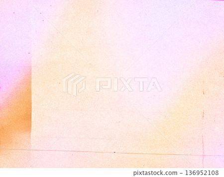 Abstract vintage paper background with pink and orange light leaks and film grain texture. Minimalist retro aesthetic with analog film effects. Ideal for creative overlays and nostalgic designs. 136952108