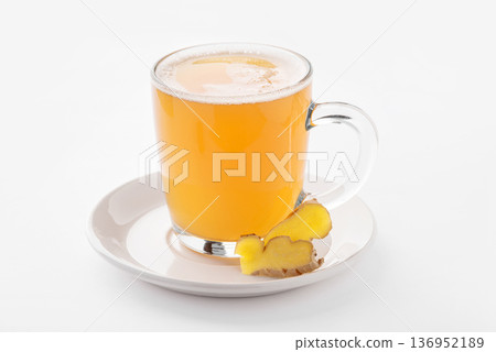 Hot ginger drink with spices. Hot ginger drink with spices. 136952189