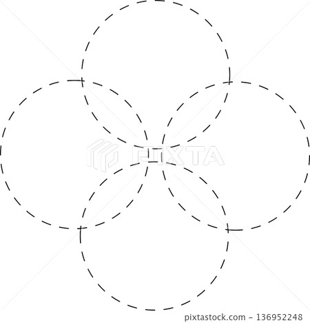 Circle overlapping elements. Geometric design Circle overlapping elements. Geometric design 136952248