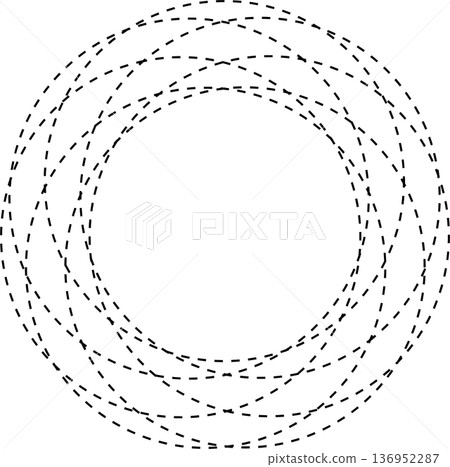 Circle overlapping elements. Geometric design Circle overlapping elements. Geometric design 136952287