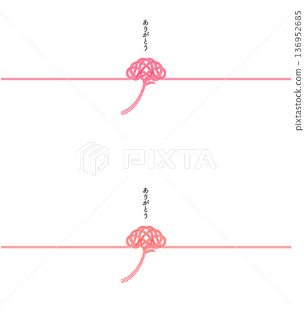 康乃馨水引母親節禮物包裝範本（紅色/粉紅） 136952685