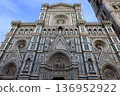 The magnificent facade of the Cathedral of Santa Maria del Fiore 136952922