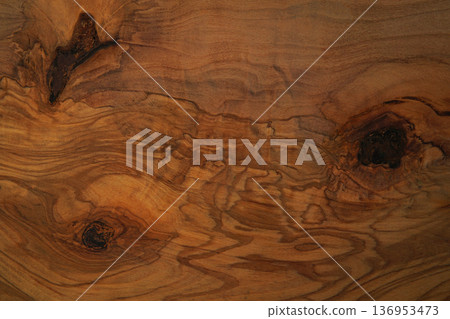 Texture/Background Material (Oak Wood Board/Wood Grain) 136953473
