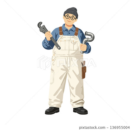 Plumber's tools diagram 136955004