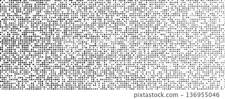 Seamless geometric abstract black white diamond pixel background for tech packaging, fabric, web banners, modern branding. Geometric patterns background design. Vector illustration 136955046