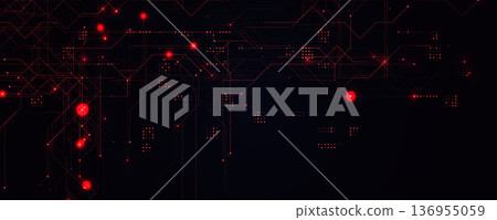Hacker Attack Cyber Security Digital Data Breach Computer Fraud Red Code Cyberattack Screen Alert. Malware Internet Crime Cybersecurity Software Technology System Network Protection. Vector Concept 136955059
