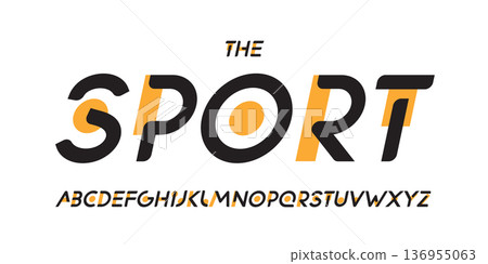 Bold Creative Font, Colourful Sport Alphabet With Colour Geometric Shapes. Typeface for Tech Logo, Sporty Poster Headline, Modern Futuristic Branding, Eye-Catching Typographic Design. Vector Typeset Bold Creative Font, Colourful Sport Alphabet With Colour Geometric Shapes. Typeface for Tech Logo, Sporty Poster Headline, Modern Futuristic Branding, Eye-Catching Typographic Design. Vector Typeset 136955063