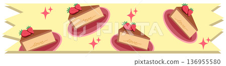 Cute Bakery and Sweets Washi Tape, Dessert Pattern Decorative Masking Tape Cute Bakery and Sweets Washi Tape, Dessert Pattern Decorative Masking Tape 136955580