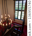 Retro Western-style mansion chandelier and staircase 136955740