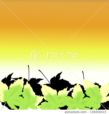 Autumn scenery with blue sky and autumn leaves Autumn scenery with blue sky and autumn leaves 136956415