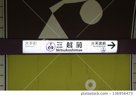 半藏門線三嶋島前站車站標誌 136956473