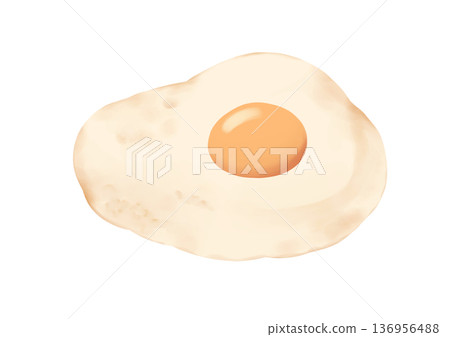 Fried egg 136956488