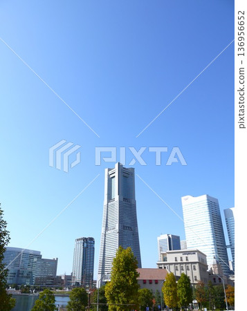 藍天舒展的港未來風景 藍天舒展的港未來風景 136956652