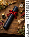 Cylinder with diploma 136956841