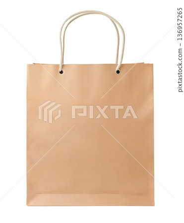 paper shopping bags on transparent background 136957265
