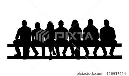 Black Solid Realtor Briefcase Handle Silhouettes Set of Six on White Background Black Solid Realtor Briefcase Handle Silhouettes Set of Six on White Background 136957634