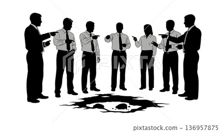 Black Solid Planner Road Maintenance Silhouettes Set of Six on White Background Black Solid Planner Road Maintenance Silhouettes Set of Six on White Background 136957875
