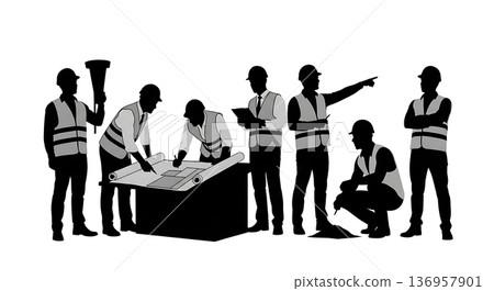 Black Solid Planner Rain Gauge Silhouettes Set of Six on White Background Black Solid Planner Rain Gauge Silhouettes Set of Six on White Background 136957901