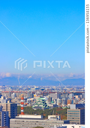 愛知縣名古屋市名古屋城周圍的風景 愛知縣名古屋市名古屋城周圍的風景 136958155