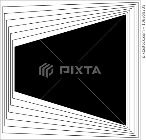 Square blended lines frame template design. Design elements Square blended lines frame template design. Design elements 136958235