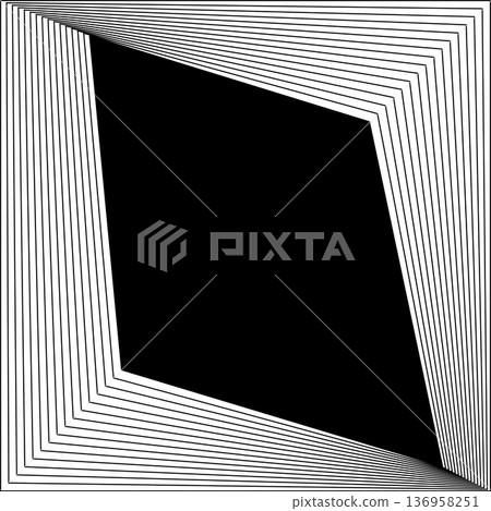 Square blended lines frame template design. Design elements Square blended lines frame template design. Design elements 136958251