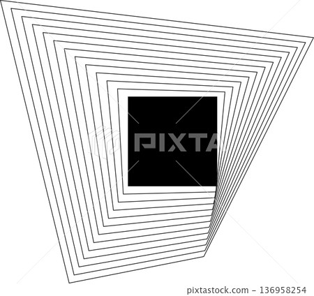 Square blended lines frame template design. Design elements Square blended lines frame template design. Design elements 136958254
