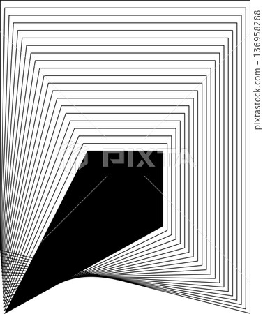 Square blended lines frame template design. Design elements Square blended lines frame template design. Design elements 136958288