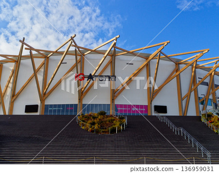 Multipurpose arena in the north garden of Meijo Park, Nagoya 136959031