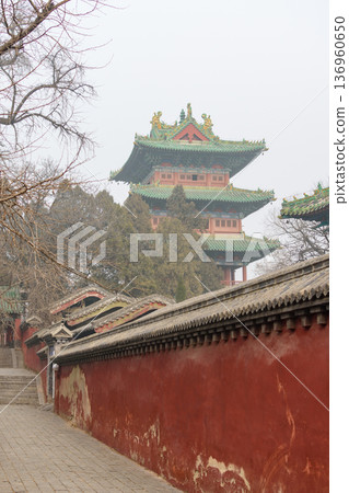 Martial arts Buddhist Shaolin Monastery in Luoyang, China Martial arts Buddhist Shaolin Monastery in Luoyang, China 136960650