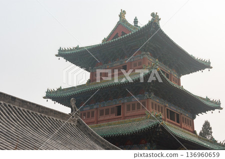 Martial arts Buddhist Shaolin Monastery in Luoyang, China Martial arts Buddhist Shaolin Monastery in Luoyang, China 136960659