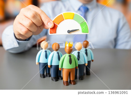 Highly effective teamwork. The best business team achieving shared goals. Corporate collaboration and leadership synergy for maximum productivity 136961091
