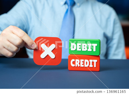Discrepant debits and credits. Accounting and bookkeeping. Financial imbalance and audit control. Error detection in company reports and corporate finance management 136961165
