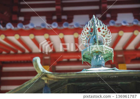 【四天王寺】代表大阪的古老寺廟，景色優美 136961787