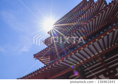 【四天王寺】代表大阪的古老寺廟，景色優美 136961843