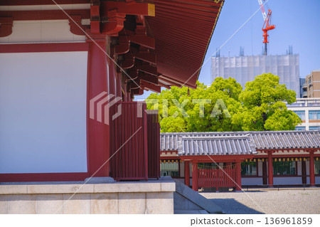 【四天王寺】代表大阪的古老寺廟，景色優美 136961859