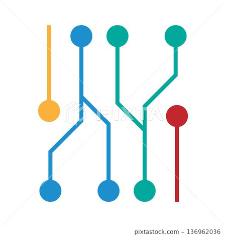 AI Microchip Technology Icon Design AI Microchip Technology Icon Design 136962036
