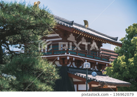 【四天王寺】代表大阪的古老寺廟，景色優美 136962079