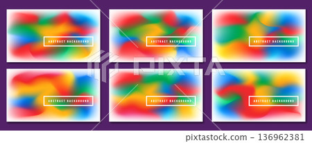 Collection of abstract vector backgrounds with dynamic gradient meshes and soft transitions. Ideal for posters, web covers, digital designs, and projects needing a modern artistic touch Collection of abstract vector backgrounds with dynamic gradient meshes and soft transitions. Ideal for posters, web covers, digital designs, and projects needing a modern artistic touch 136962381