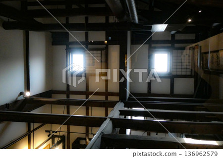 The atrium of a townhouse dating back to the Edo period in Nataya-cho, Morioka City, Iwate Prefecture 136962579