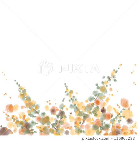 autumn fall season red leaves watercolour background art autumn fall season red leaves watercolour background art 136963288
