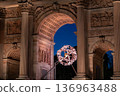 The Milano Cortina winter olympic games flame in Milan, Italy. 136963488