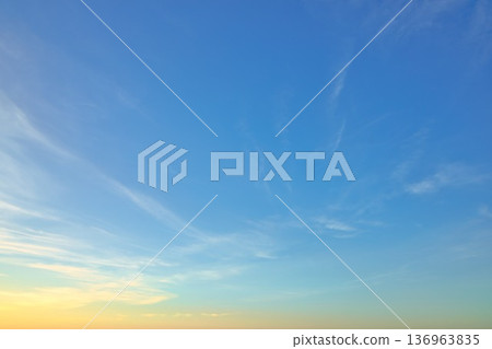 Evening New Zealand Sky Replacement Warm Left Bottom Horizon 136963835