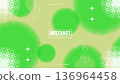 Abstract Modern Banner White Background with Green Circles.Vector Illustration 136964458