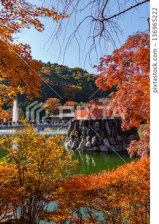 autumn time near osaka in japan autumn time near osaka in japan 136965222